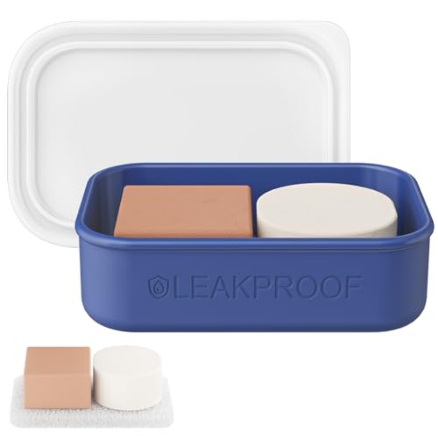 Bar Soap Shampoo Solid - Kotak Sabun Perjalanan Anti Bocor, Tempat