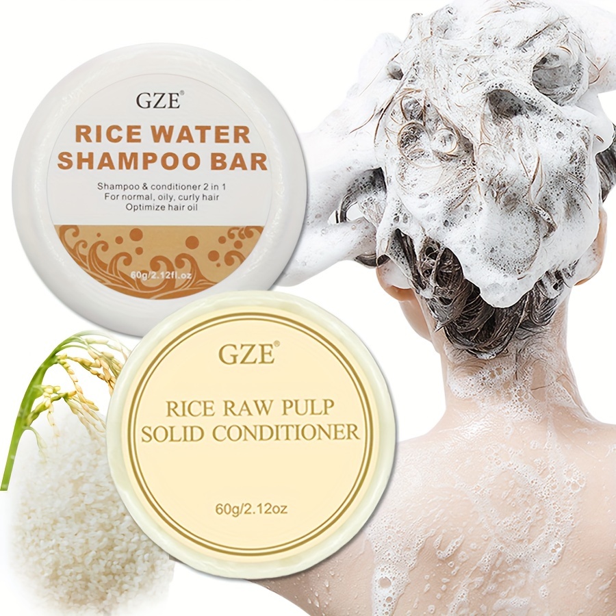 GZE sampo air beras sabun bata - Bar Soap Shampoo Solid ulasan dan harga