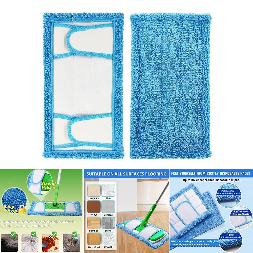 Bantalan pel lantai mikrofiber - Cloth Pad Reusable ulasan dan harga