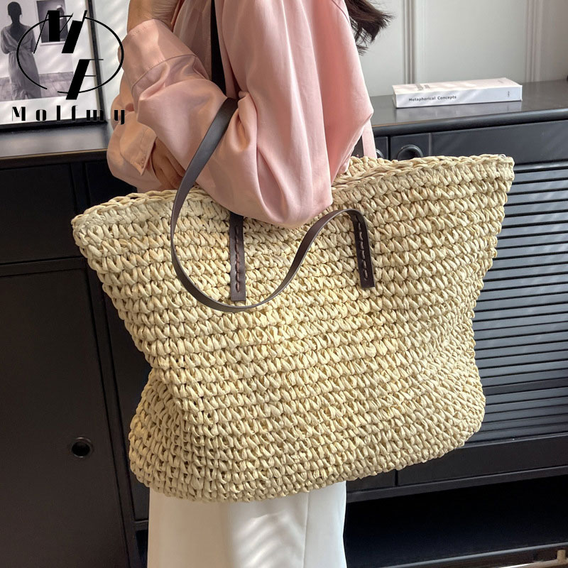 Tas jinjing anyaman jerami kas - Linen Bag Bulk ulasan dan harga