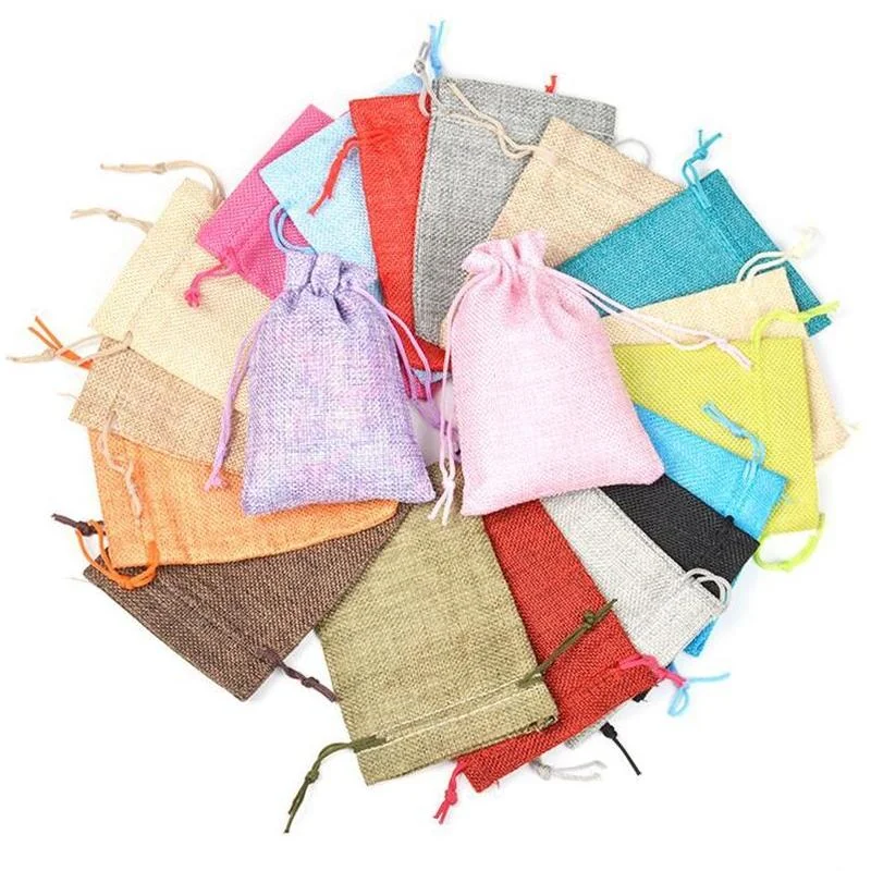 50 Buah/Lot 7X9 9X12 10X14 13X - Linen Bag Bulk ulasan dan harga