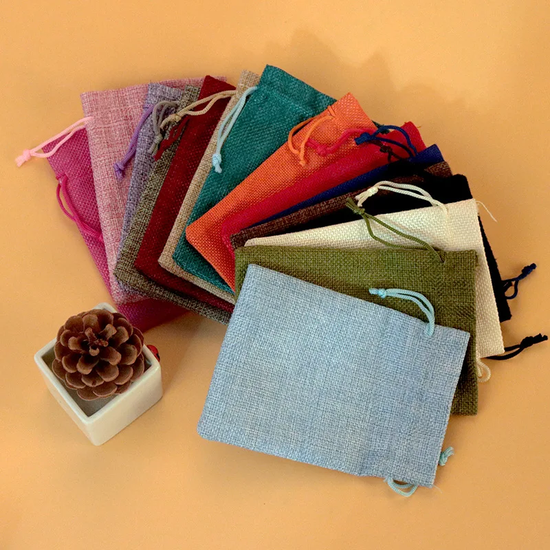 50 Buah/Lot 7X9 9X12 10X14 13X - Linen Bag Bulk ulasan dan harga