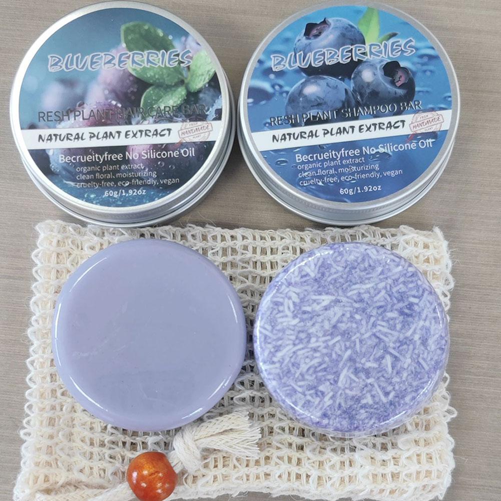Sabun Esensial Sampo Blueberry - Bar Soap Shampoo Solid ulasan dan harga