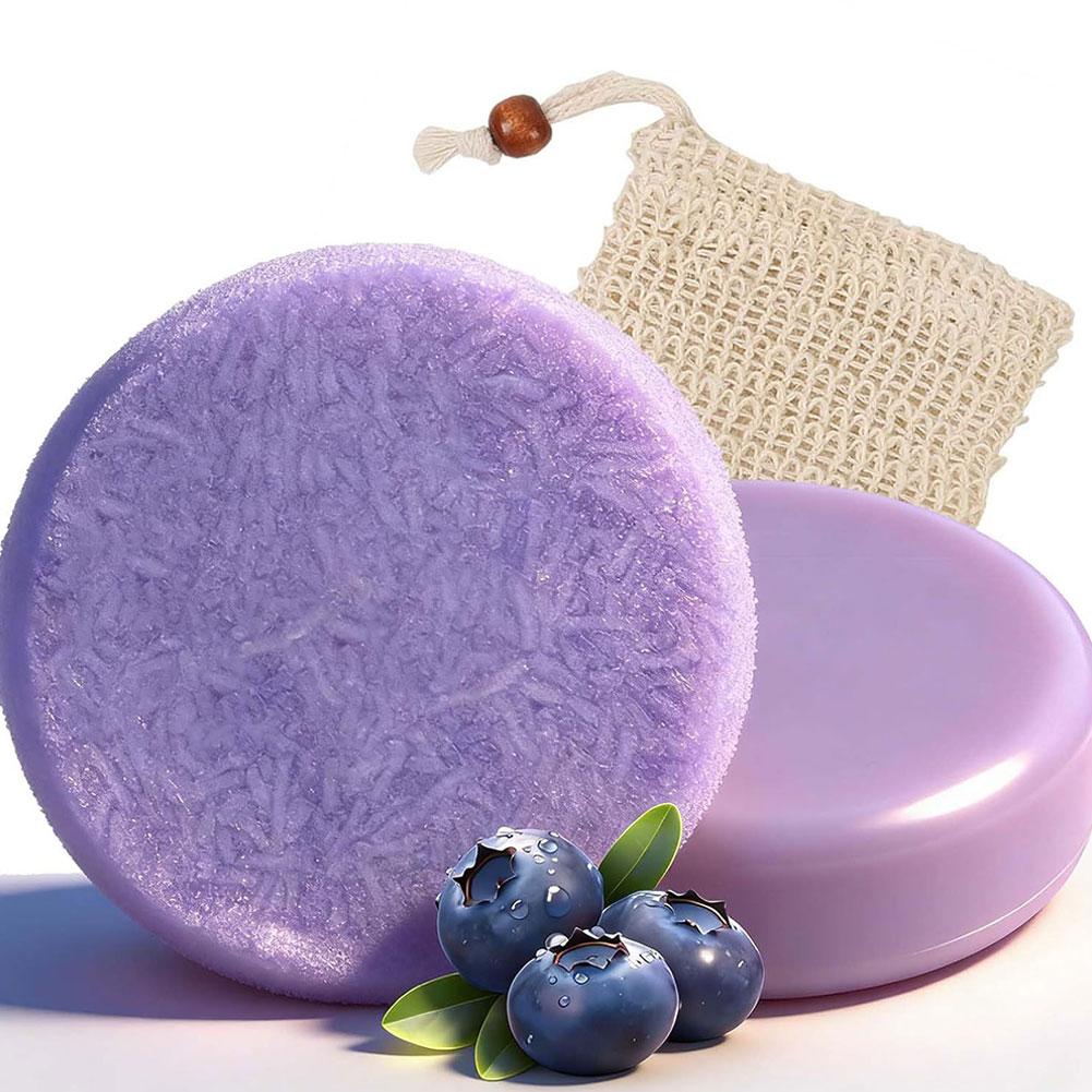 Sabun Esensial Sampo Blueberry - Bar Soap Shampoo Solid ulasan dan harga