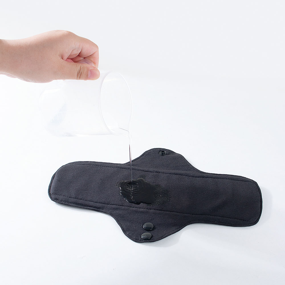 1 buah Balck kapas murni pemba - Cloth Pad Reusable ulasan dan harga