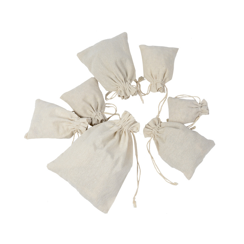 10 Buah Katun Linen Tali Tas H - Linen Bag Bulk ulasan dan harga