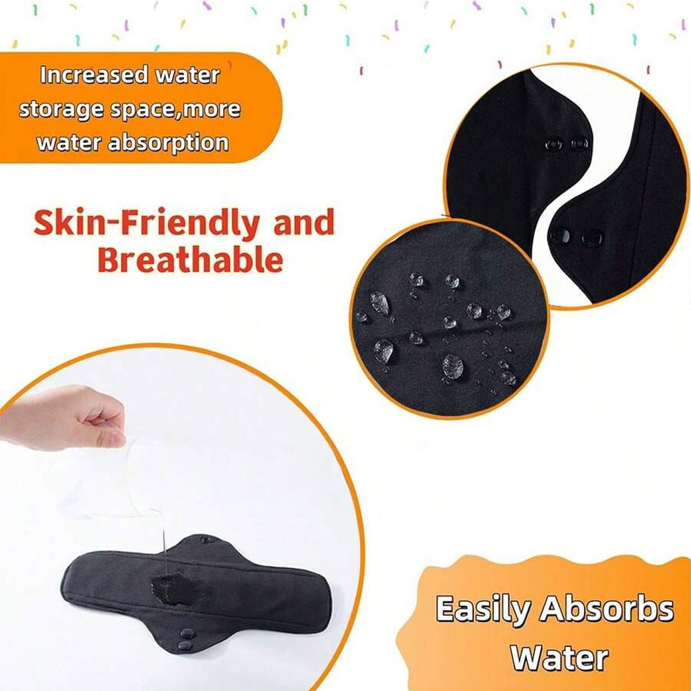 5Pcs Set Pembalut Menstruasi K - Cloth Pad Reusable ulasan dan harga